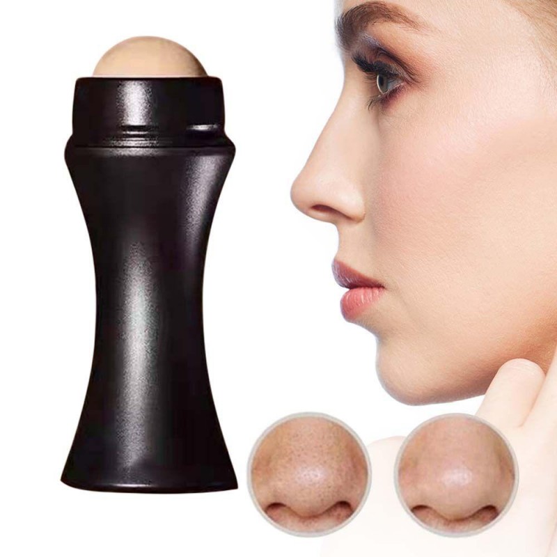 Oil Absorbing Volcanic Roller Reusable Oil Absorbing Roller to Control Excessive Oil from Face